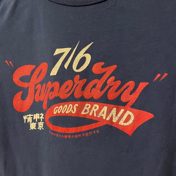SuperDry Goods Brand tee Japan sz M - Picture 2 of 8